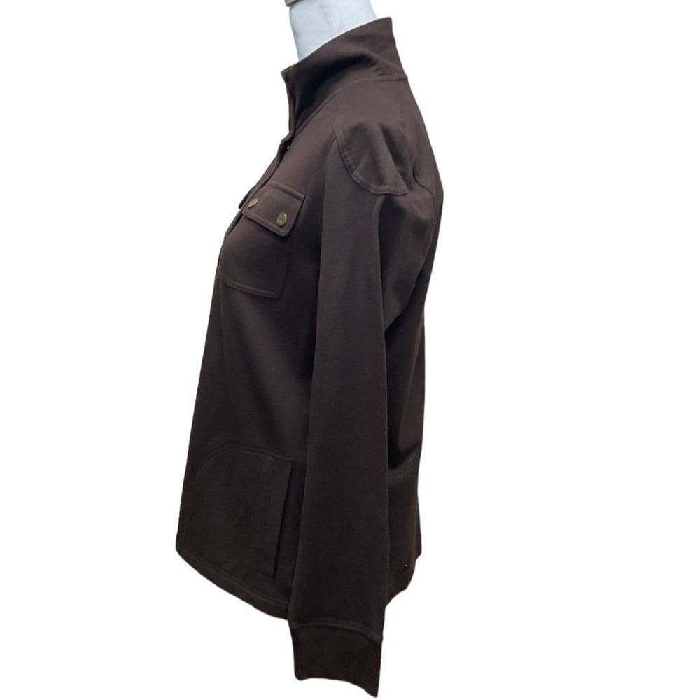 Lauren Ralph Lauren Montecito Jacket Women's Medium Brown Cotton Military Size M - Picture 4 of 11